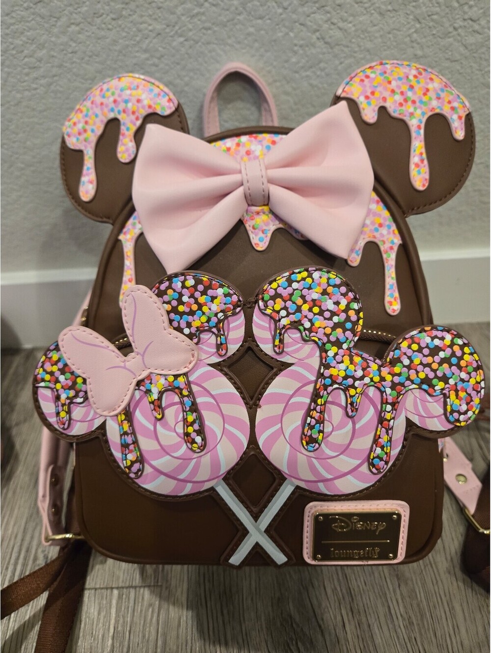 Loungefly Minnie Mouse Lollipop Sprinkle Backpack